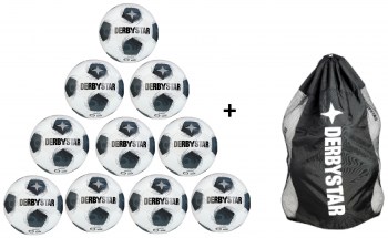 Derbystar Ballpaket Apus TT weiss-schwarz I TOBA-Sport.Shop